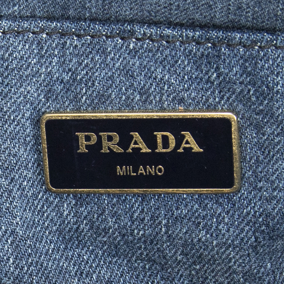 Prada Small Canapa Tote - Picture 9 of 9